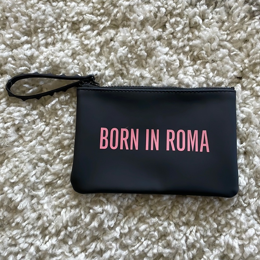 Black small cosmetic bag
